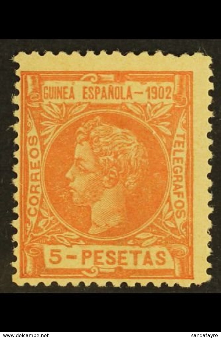 GUINEA 1902 5p Pale Red Top Value, SG 8 Or Edifil 8, Fine Mint, Centred To Lower Left. For More Images, Please Visit Htt - Andere & Zonder Classificatie