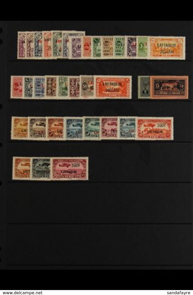 LATAKIA 1931 Postage. Postage Due And Airpost Issues Complete, SG 64/96, Fine To Very Fine Mint. (35 Stamps) For More Im - Syrië