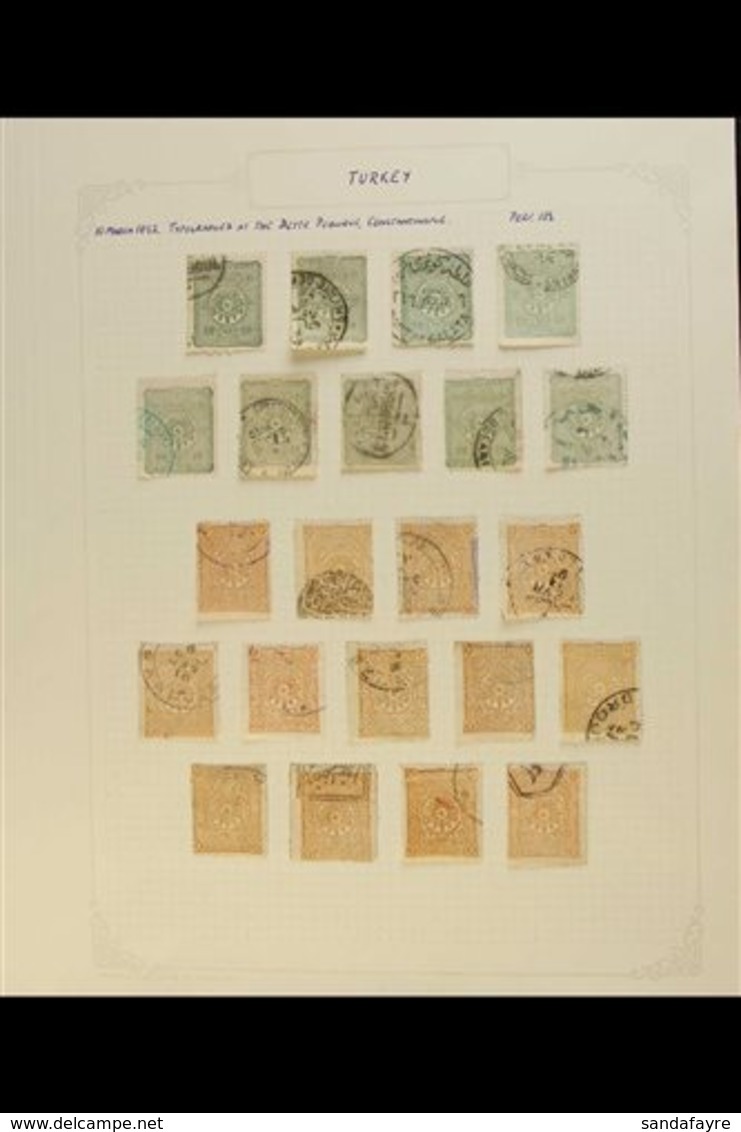 1892-1898 COAT OF ARMS TYPES. MINT & USED COLLECTION On Leaves With Shades, Varieties & Postmark Interest, Inc 1892 Most - Andere & Zonder Classificatie
