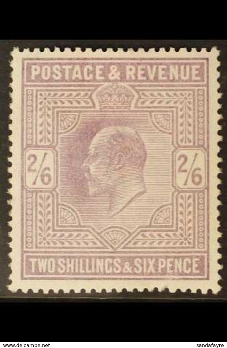 1902-10 2s6d Lilac De La Rue Printing, SG 260, Fine Mint, Tiny Fault At Base Not Detracting, Fresh. For More Images, Ple - Non Classificati