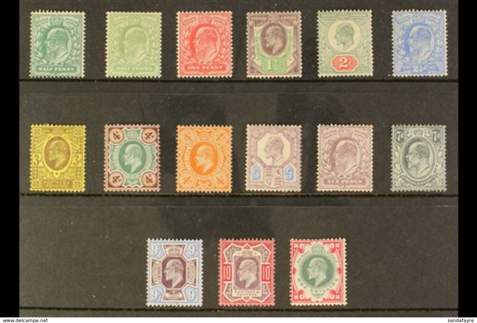 1902-13 KEVII Complete Basic Set To 1s, SG 215-314, Mint, Fresh Colours. (15 Stamps) For More Images, Please Visit Http: - Non Classés