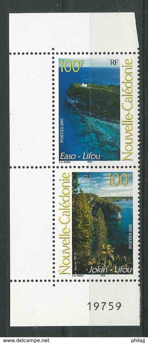 Nelle Calédonie 2001-N° 857-858-Paysages Régionaux.Lifou - Neufs** - Unused Stamps