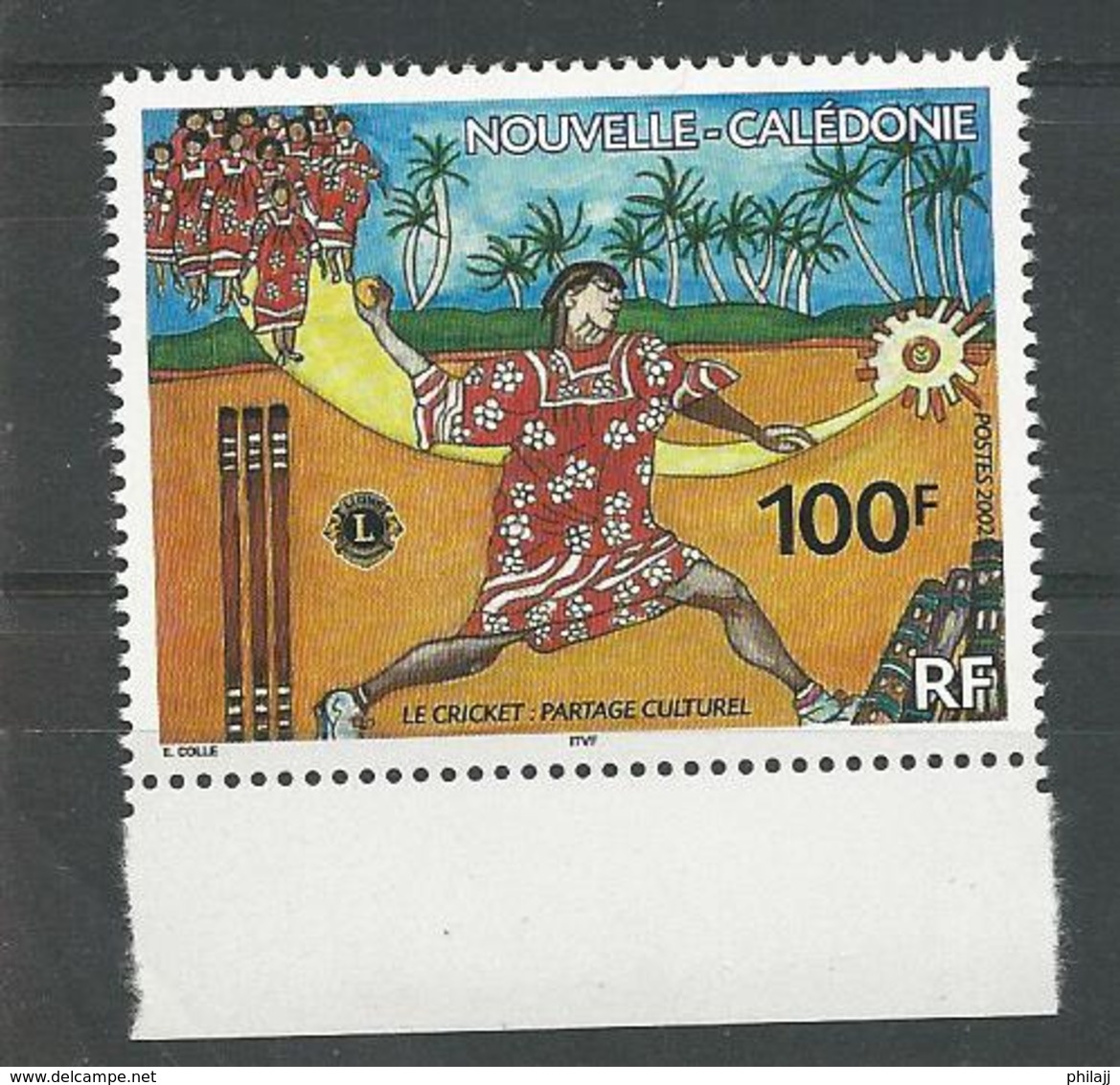 Nelle Calédonie 2002-N° 865-Le Cricket Partage Culturel- Neufs** - Unused Stamps