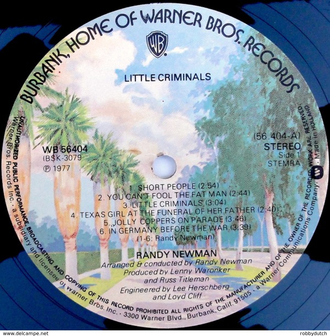 * LP *  RANDY NEWMAN - LITTLE CRIMINALS (Holland 1977) - Disco, Pop