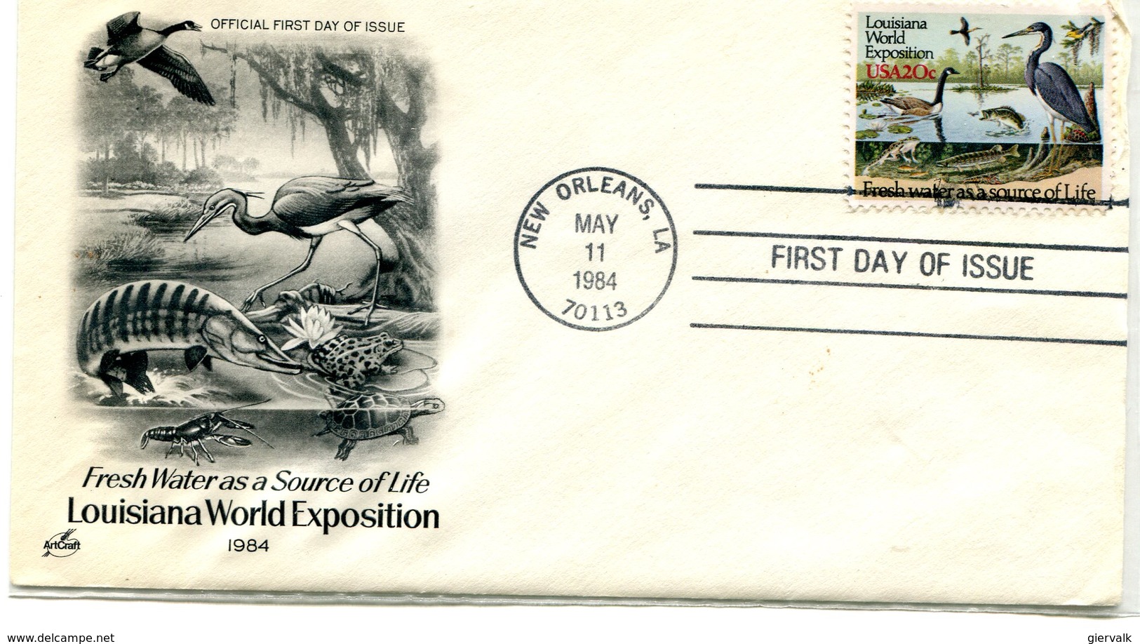 UNITED STATES 1984 FDC With GOOSE/HERON.BARGAIN.!! - Oies