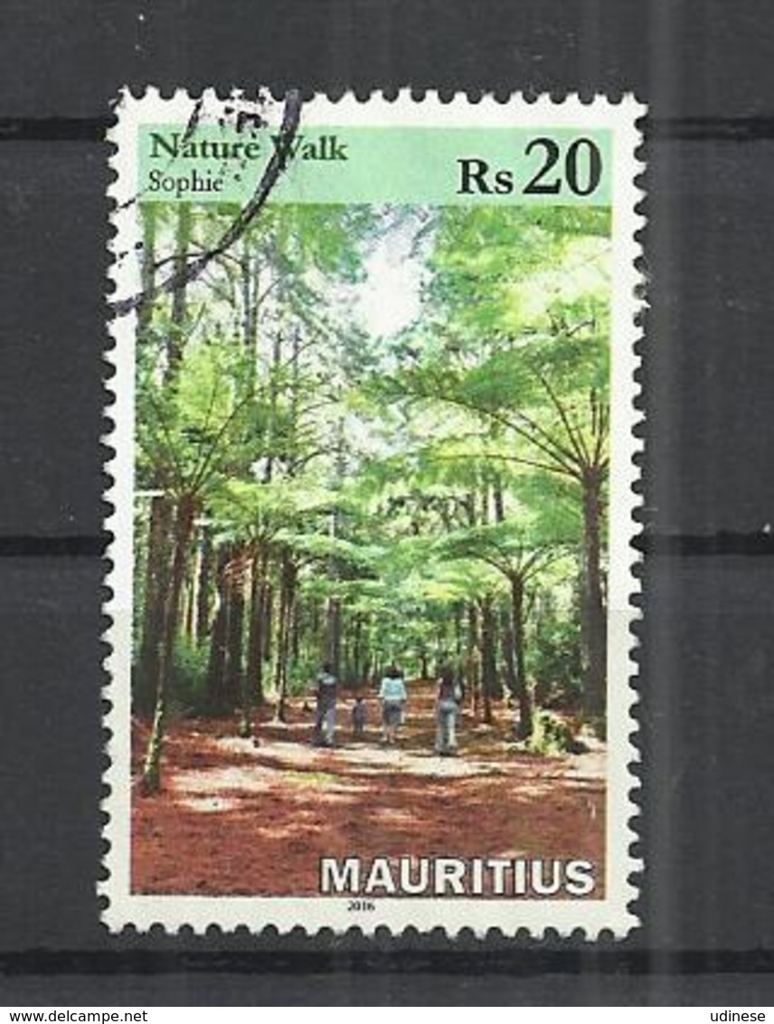 MAURITIUS 2016 - NATURE WALK - POSTALLY USED OBLITERE GESTEMPELT USADO - Maurice (1968-...)