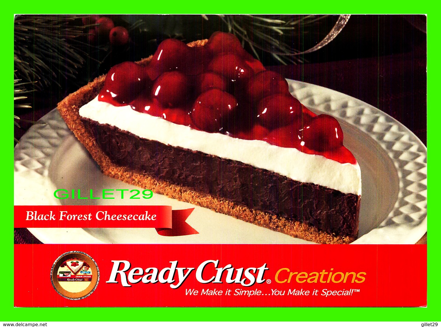 RECETTES - BLACK FOREST CHEESACAKE - READY CRUST CREATIONS 2002  - - Recettes (cuisine)