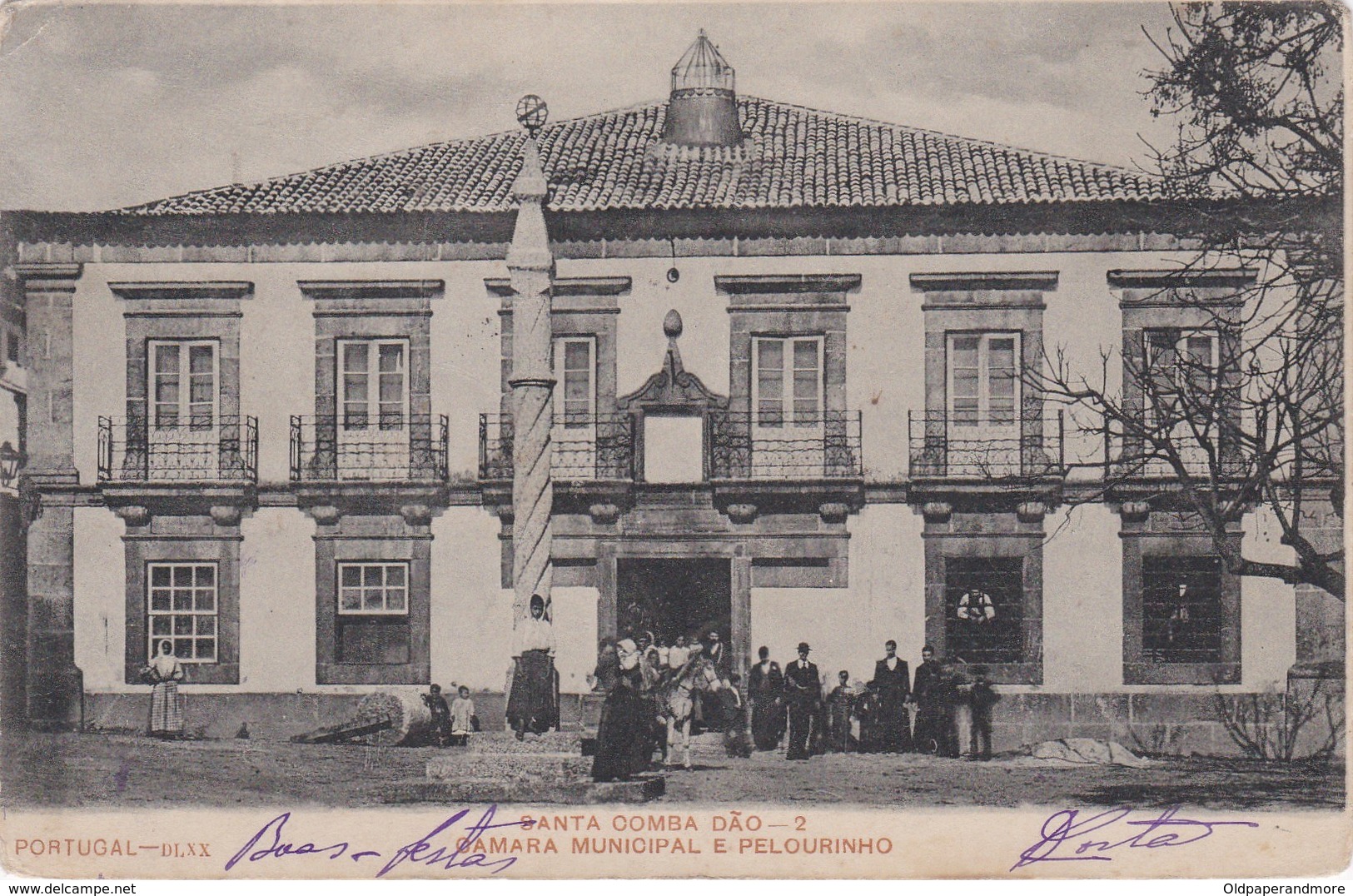 POSTCARD PORTUGAL - SANTA COMBA DÃO - CAMARA MUNICIPAL E PELOURINHO - Viseu