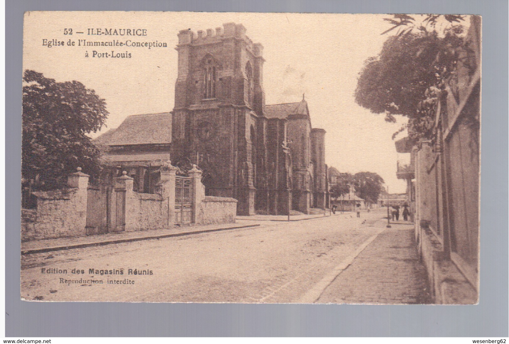 MAURITIUS MAURICE  Eglise De L'Immaculée Conception à  Port- Louis Ca 1910 OLD POSTCARD - Maurice