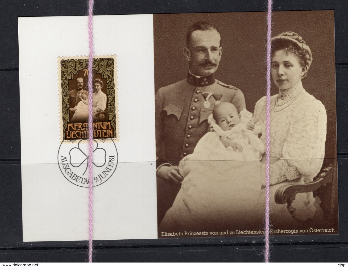 19/5 Liechtenstein Carte Maximum Card Furst Franz Josef II  Mit Eltem Prince Princesse - Familles Royales