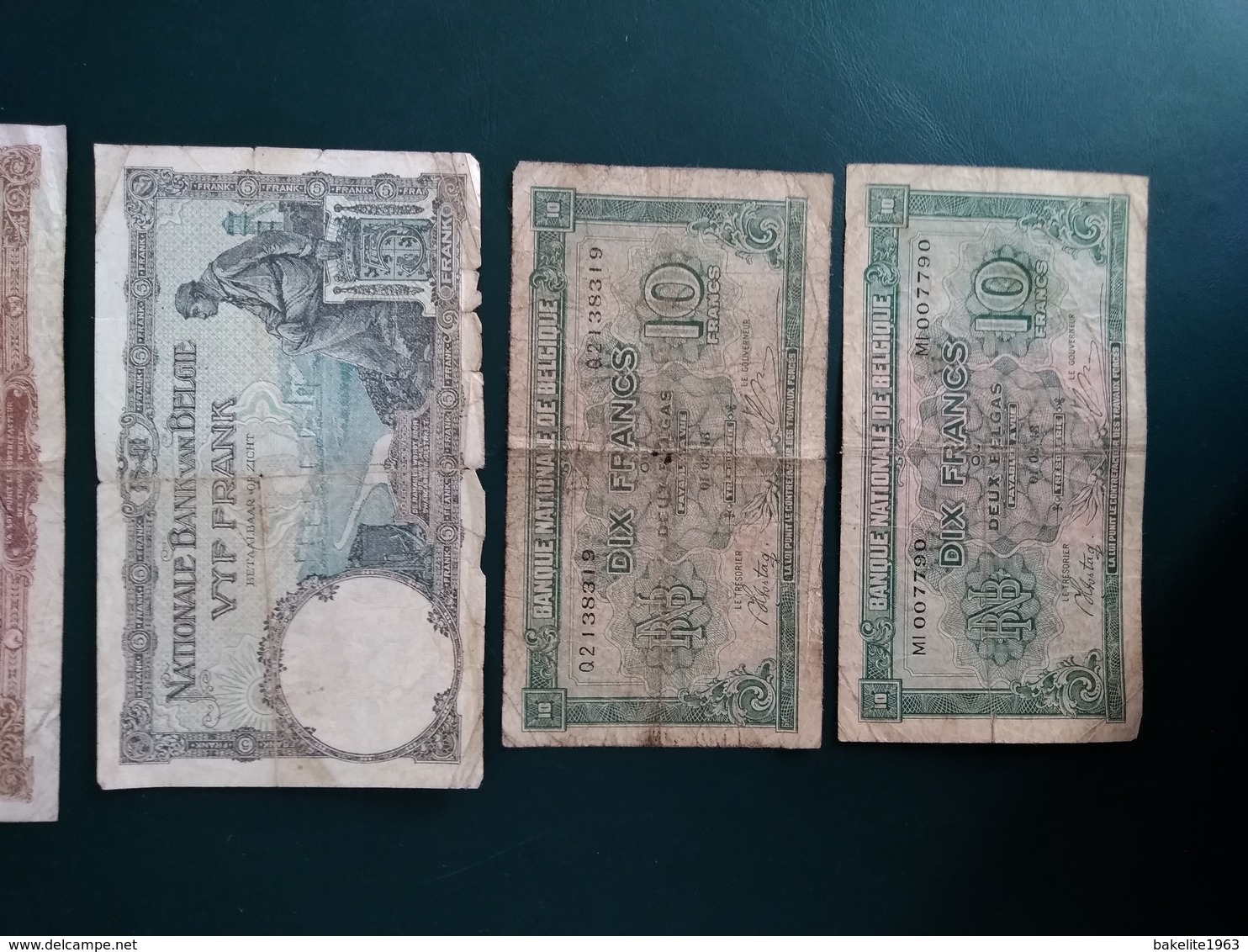 Lot de billets Belges années 40