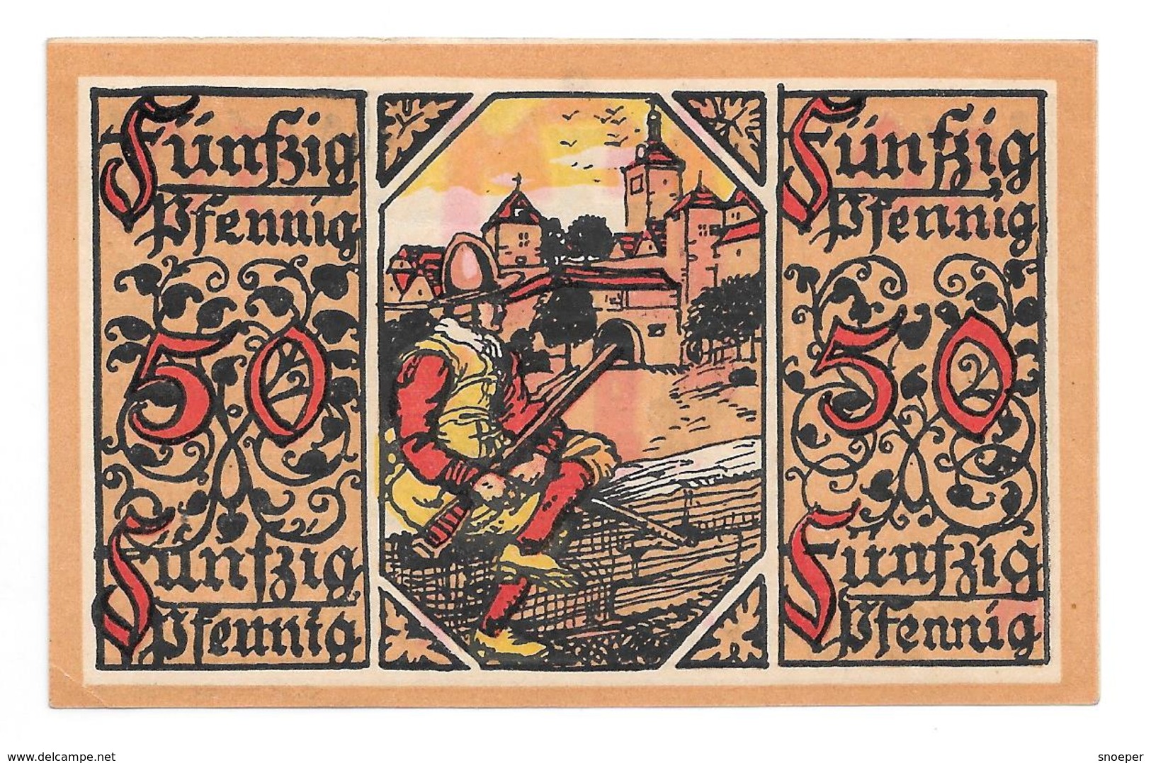 **notgeld  Rothenburg 50 Pfennig R48.2 - [11] Emissions Locales