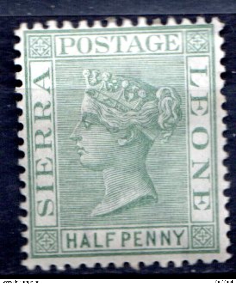 SIERRA LEONE - (Colonie Britannique) - 1883-95 - N° 19 - 1/2 P. Vert - (Victoria) - Sierra Leone (...-1960)