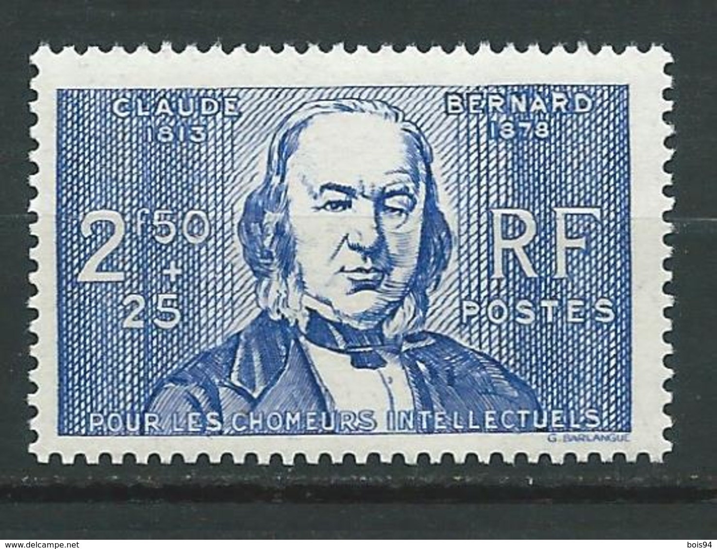 FRANCE 1940 . N° 464 . Neuf ** (MNH) . Papier Carton . - Neufs