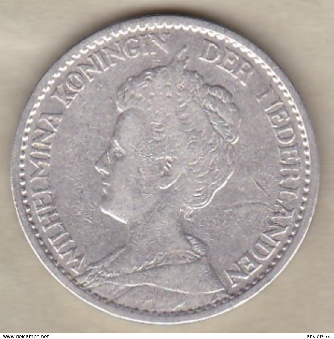 Pays-Bas, 1 Gulden 1914 , WILHELMINA I , En Argent - 1 Gulden