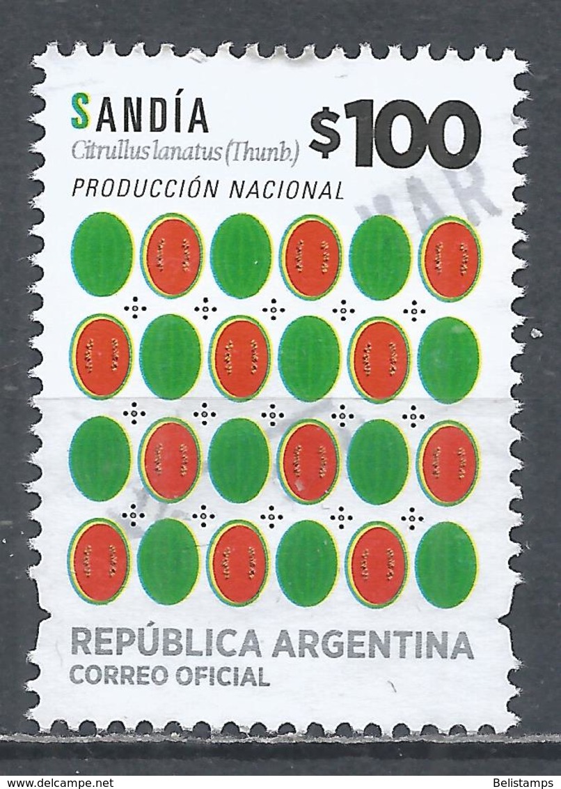 Argentina 2016. Scott #2794 (U) Fruits, Citrullus Ianatus - Used Stamps