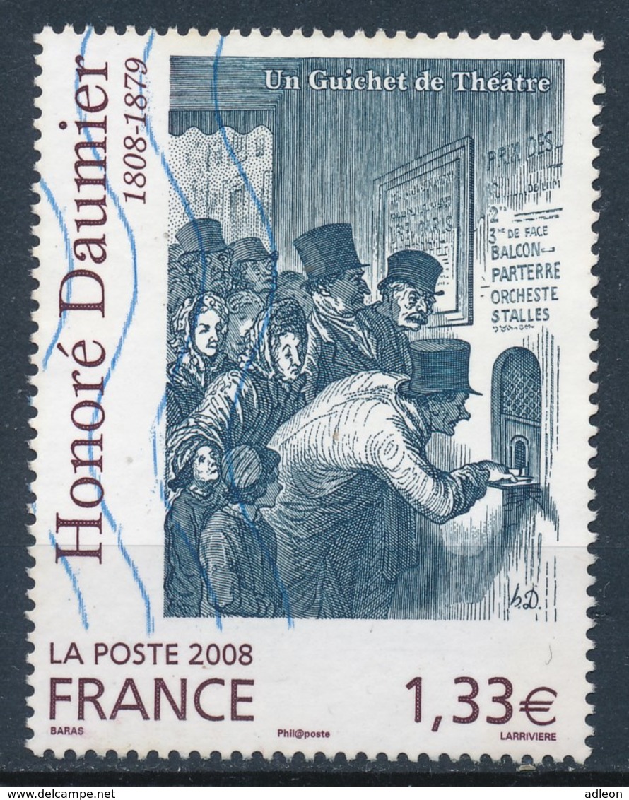 France - Oeuvre D'Honoré Daumier YT 4305 Obl. Ondulations - Oblitérés