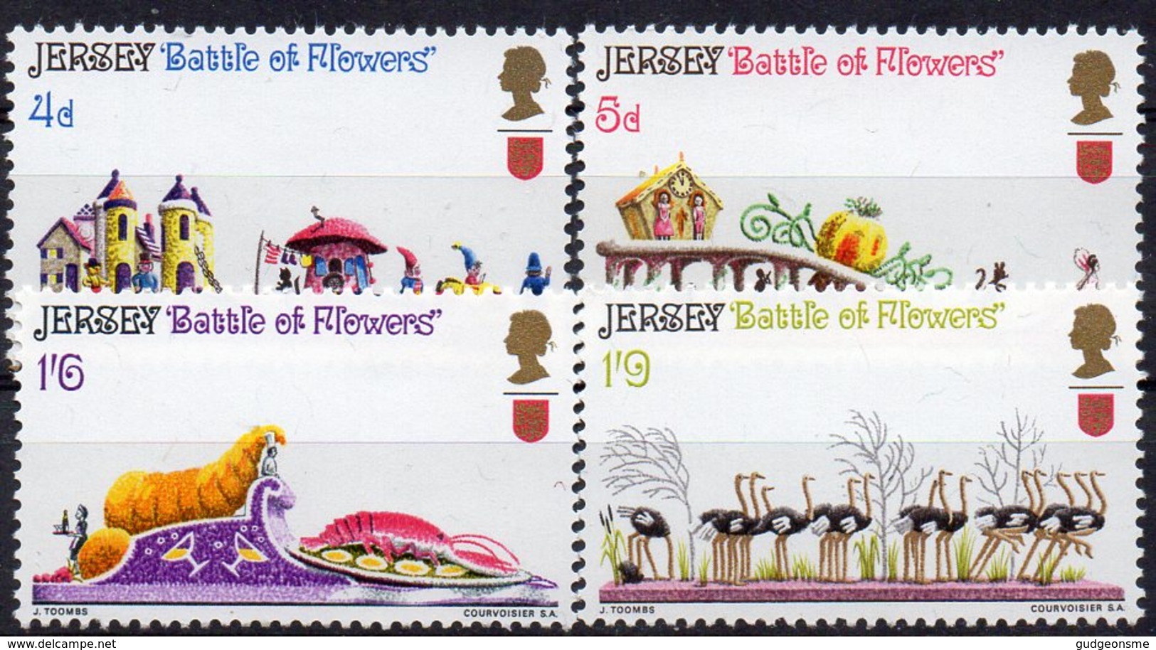 1970 Battle Of The Flowers Set MNH - Jersey