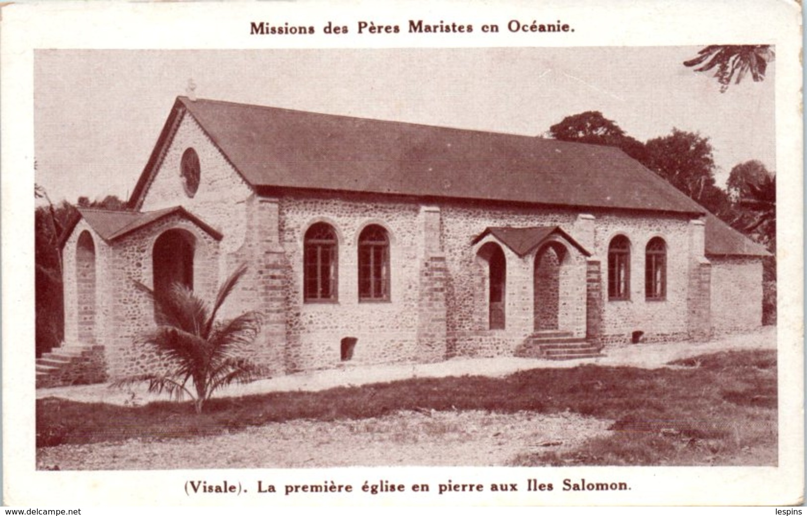 OCEANIE --  SALOMON - La Première église En Pierre Aux Iles - Salomoninseln
