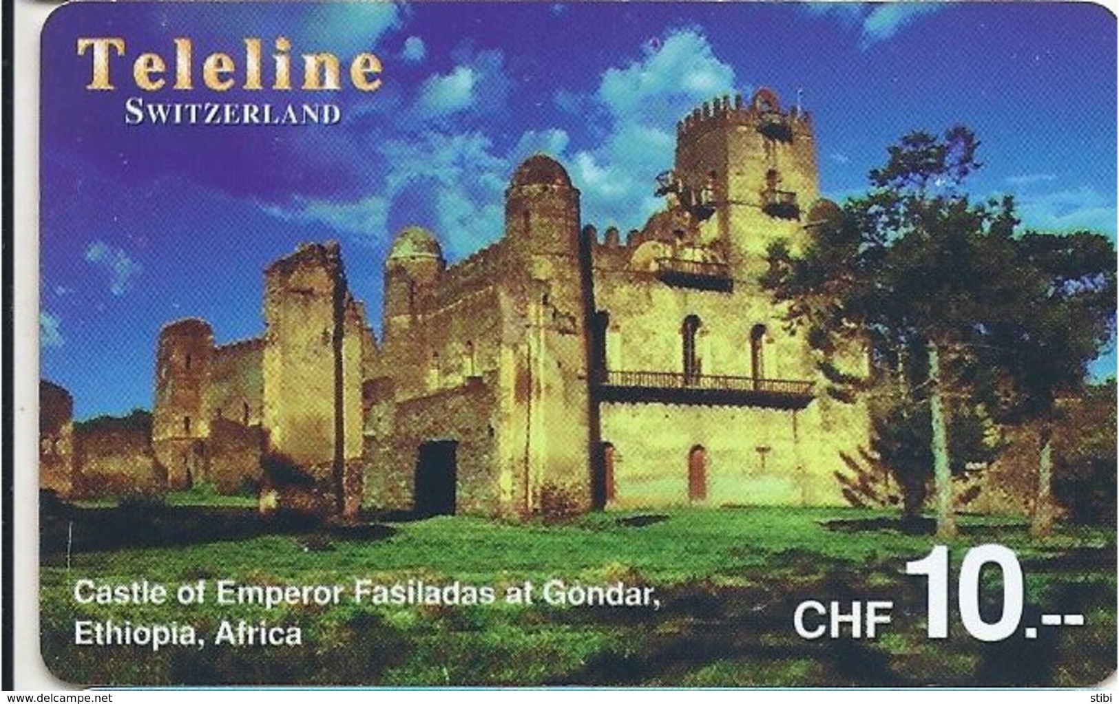 SWITZERLAND - TELELINE - CASTLE OF EMPEROR FASILADAS GONDAR ETHIOPIA - Suiza