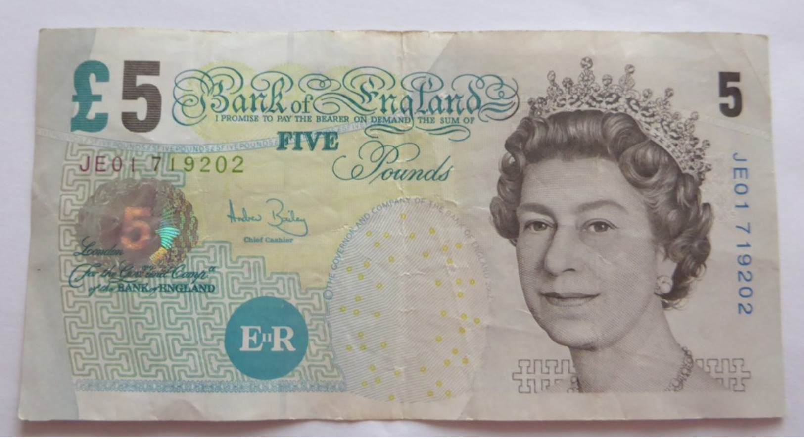 A312  Billet De Banque Royaume Uni De 5 Pounds  (voir Photo) - 5 Pounds
