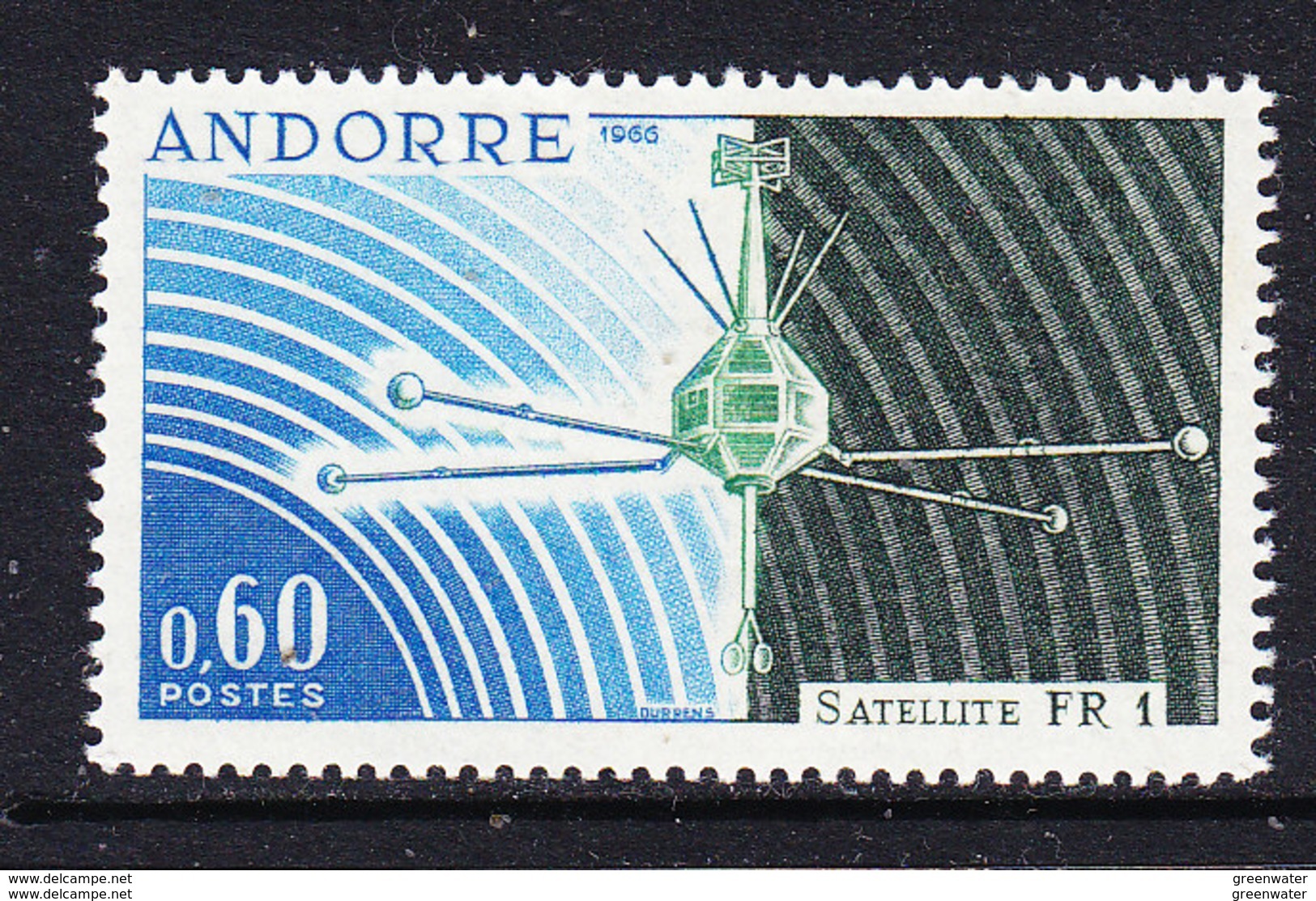 Andorra Fr. 1965 Satellite FR 1 ** Mnh (42695) - Europa