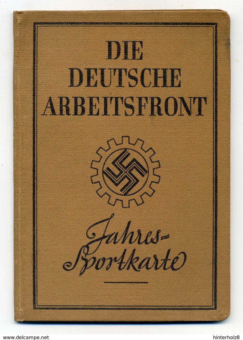 Ostmark/Wien; Jahressportkarte Der Deutschen Arbeitsfront, 1939; Blanko Mit Merkblatt - Documents