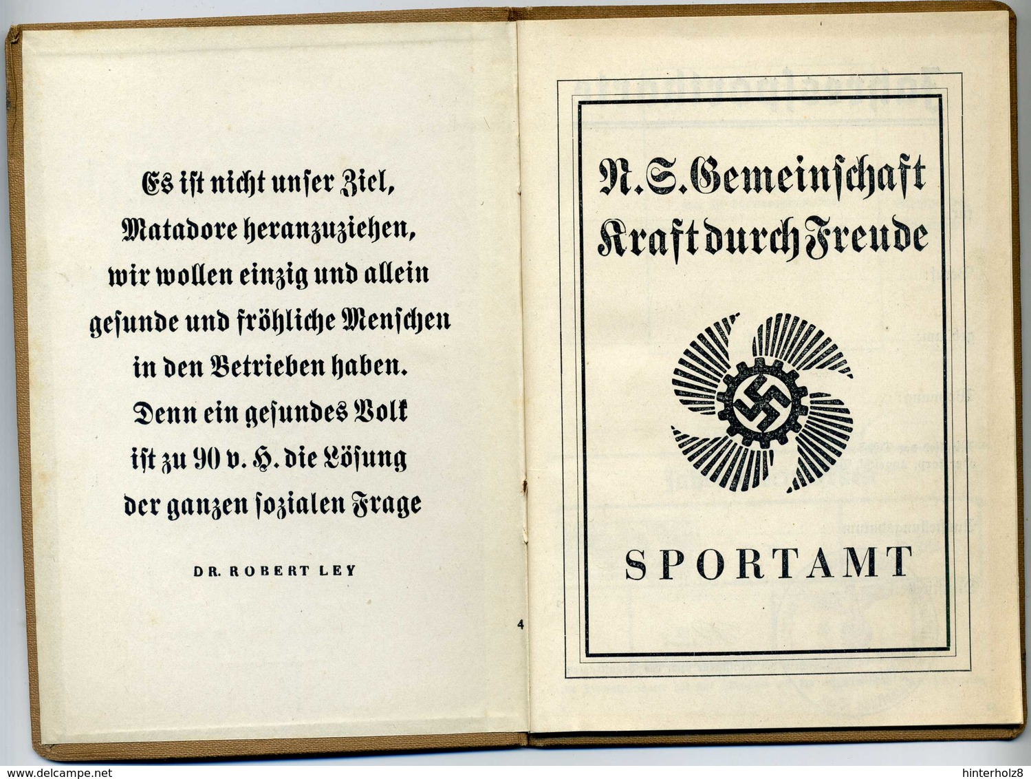 Ostmark/Wien; Jahressportkarte Der Deutschen Arbeitsfront, 1939; Blanko Mit Merkblatt - Documents