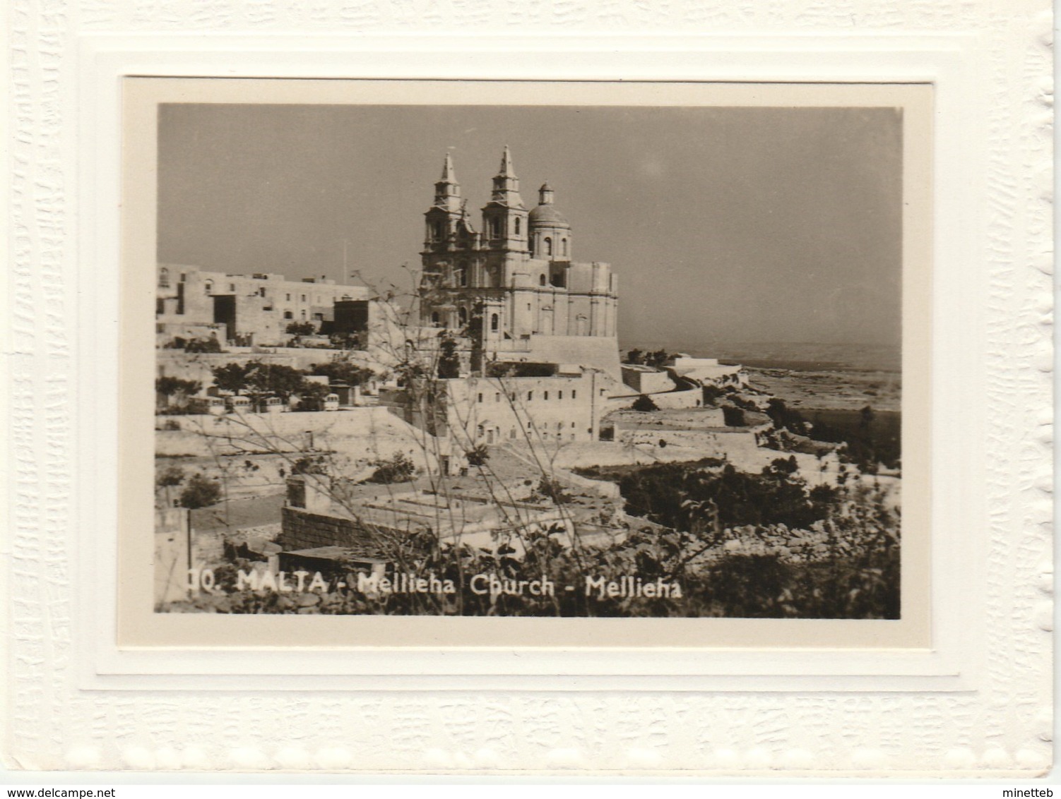 Malte  Carnet Carte De Voeux  Mellieha Church - Malte