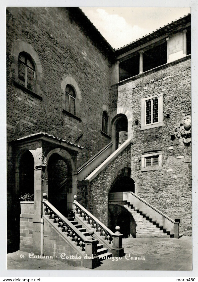 CORTONA  (AR)   CORTILE  DEL  PALAZZO   CASALI         (NUOVA) - Altri & Non Classificati