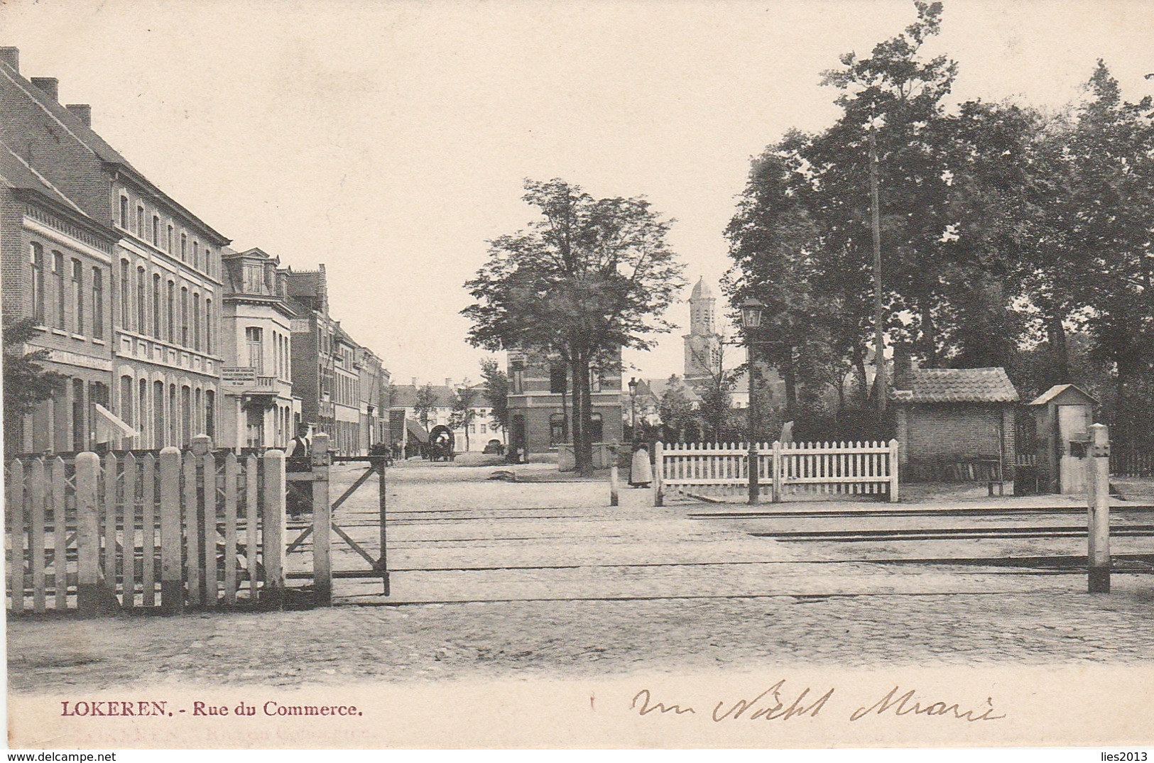 Lokeren, Rue De Commerce, Stie, La Gare, 2 Scans, Perfecte Staat - Lokeren