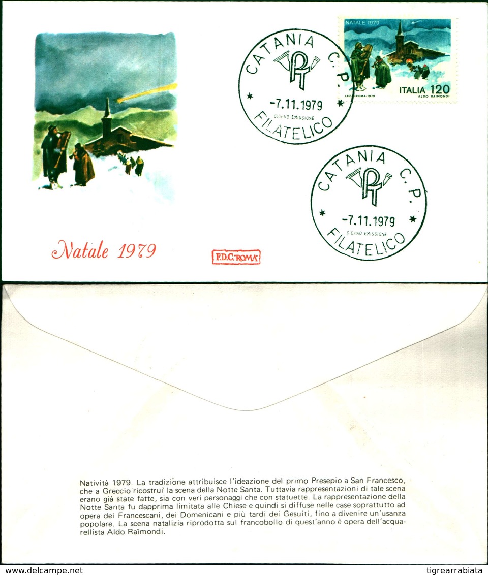 11953A )FDC-serie -   Natale 1979-7-11-79 - FDC