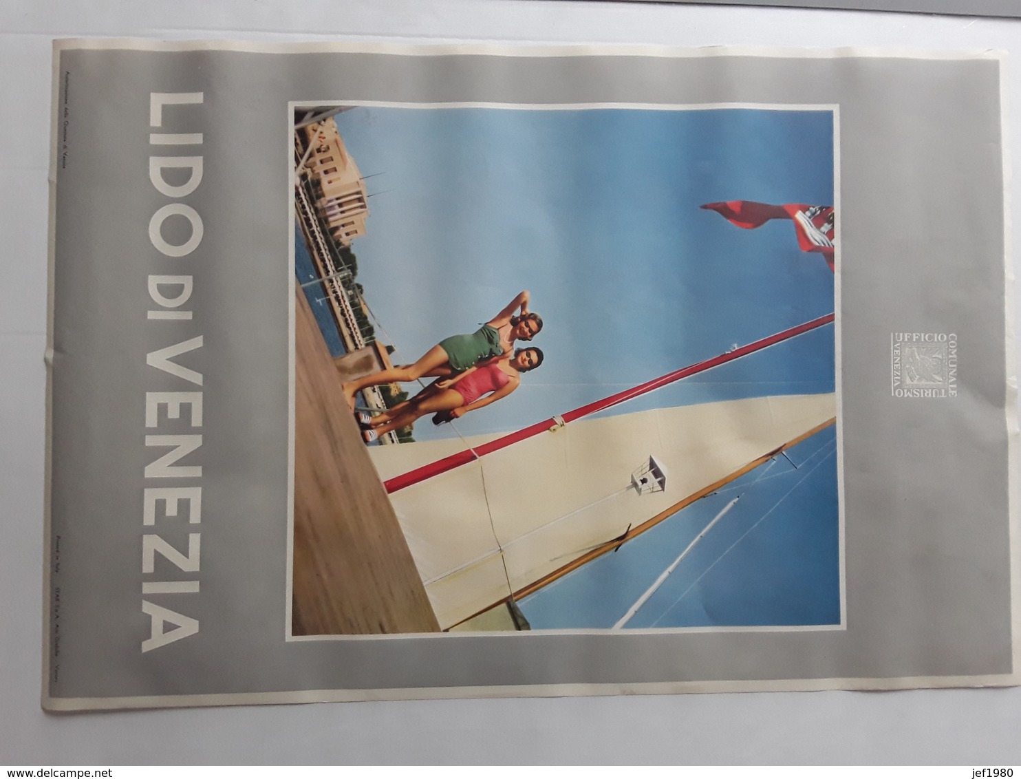 ORGINELE AFFICHE AFMETINGEN 74 CM OP 50 CM LIDO DI VENEZIA VENETIË - Affiches