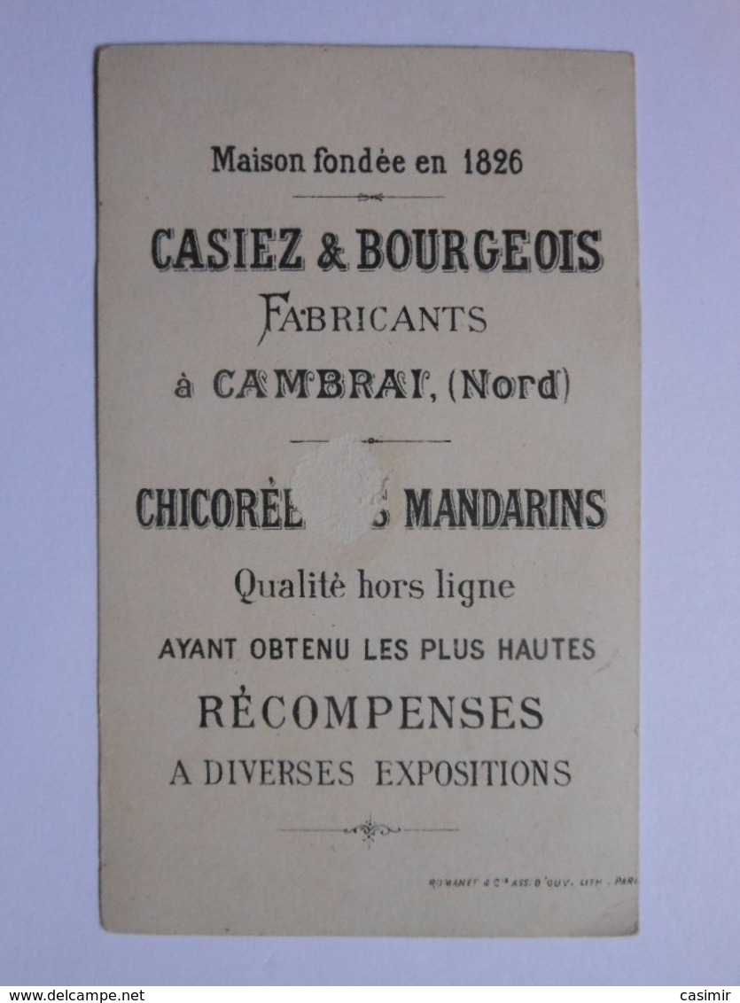 B0067a - Chromo Chicorée Des Mandarins - LA CUEILLETTE - CANDELIEZ ET BOURGEOIS à CAMBRAI Nord - Autres & Non Classés