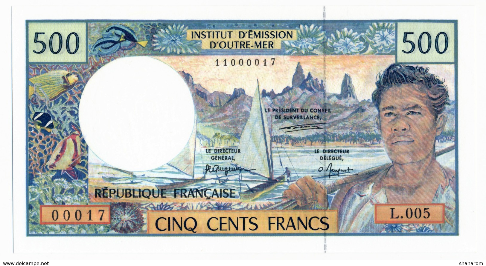 INSTITUT D'EMISSION D'OUTRE MER // Cinq Cent Francs // UNC - Andere - Oceanië