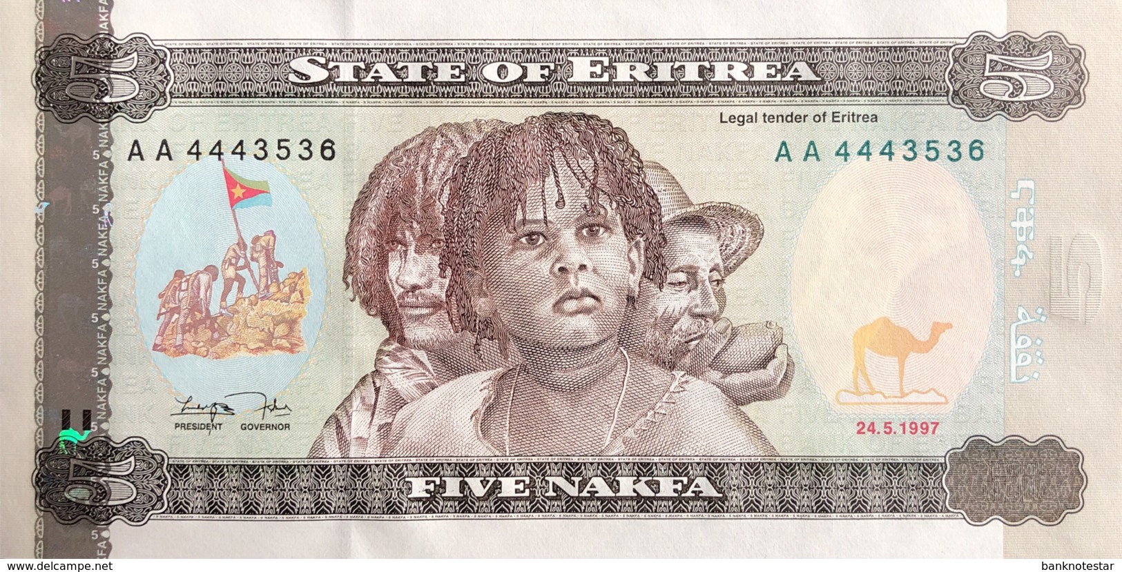 Eritrea 5 Nakfa, P-2 (25.4.1997) - UNC - Eritrea