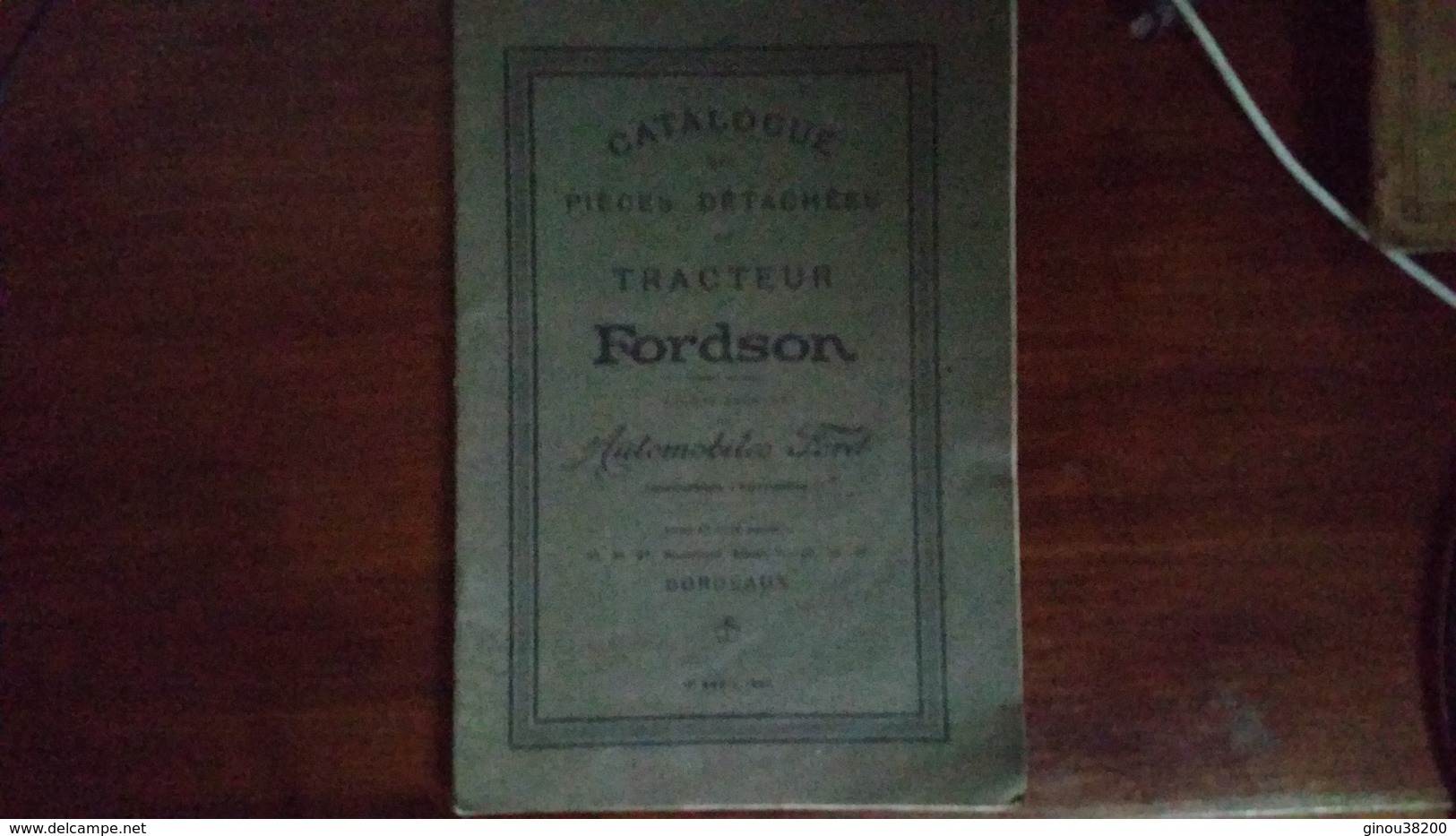 Catalogue De Pièces Détachées TRACTEUR FORDSON - Autres & Non Classés