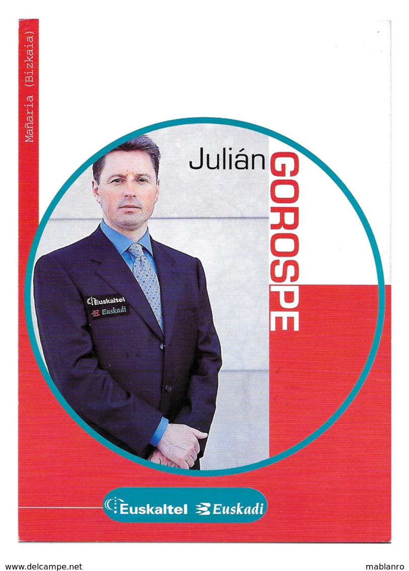 CARTE CYCLISME JULIAN GOROSPE TEAM EUSKALTEL 1999 - Cyclisme