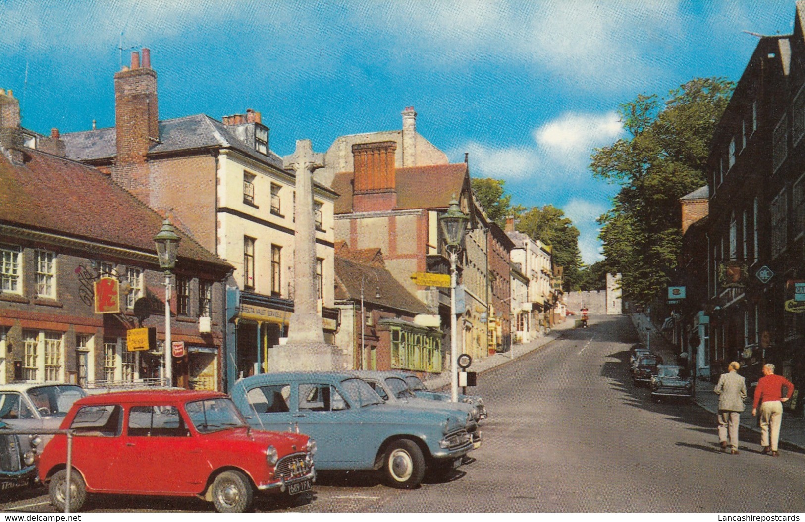 Postcard BMC Austin Morris Mini In Foreground Arundel My Ref  B13217 - Toerisme