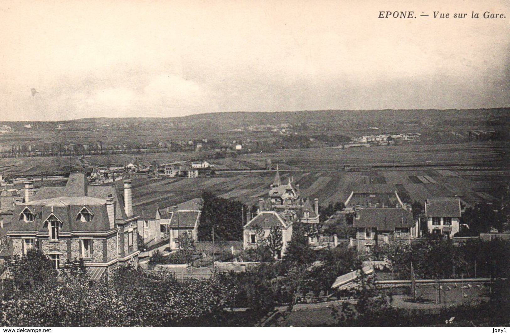 Cpa Epone Vue Sur La Gare - Epone