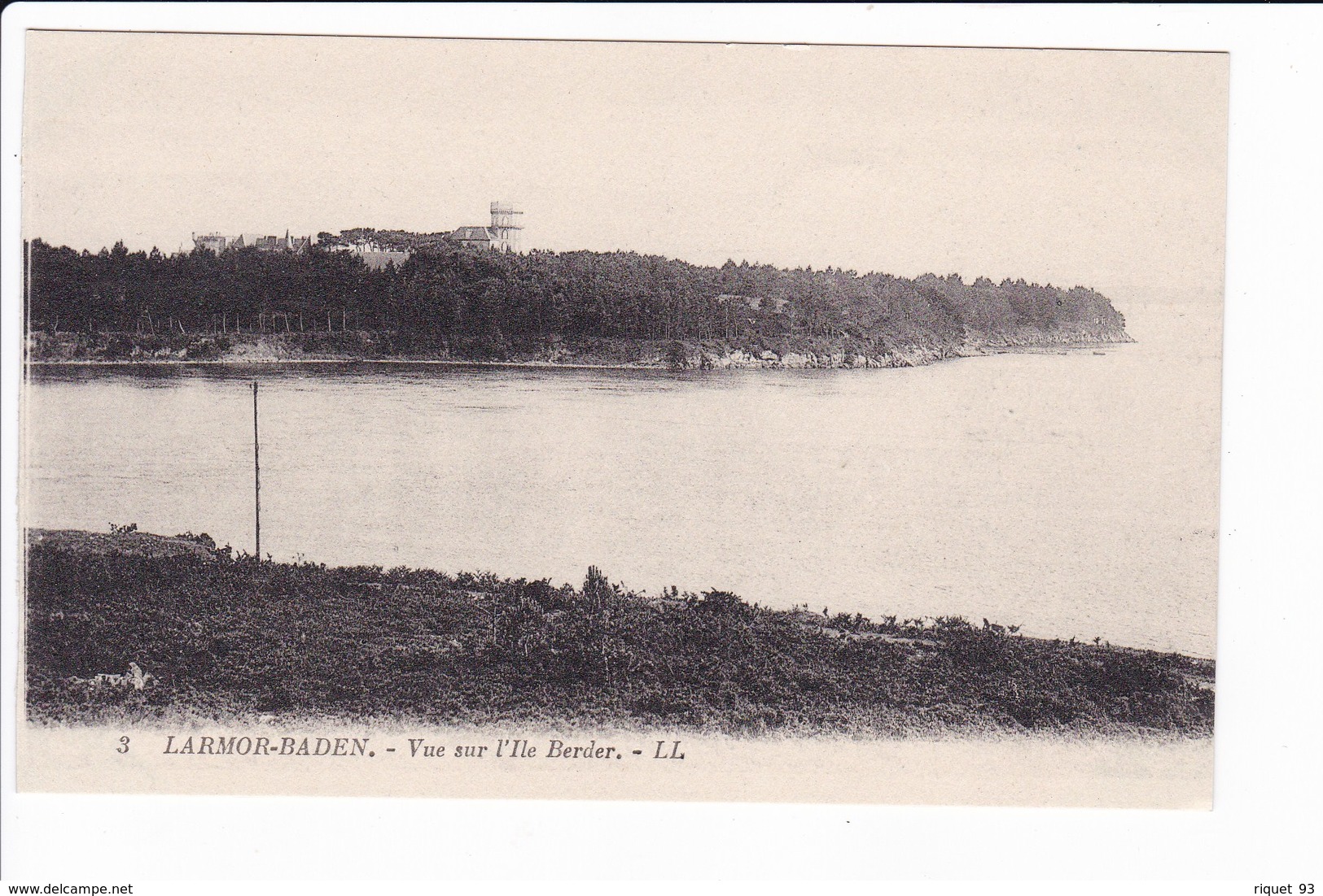 3 - LARMOR-BADEN - Vue Sur L'Ile Berber - Larmor-Plage