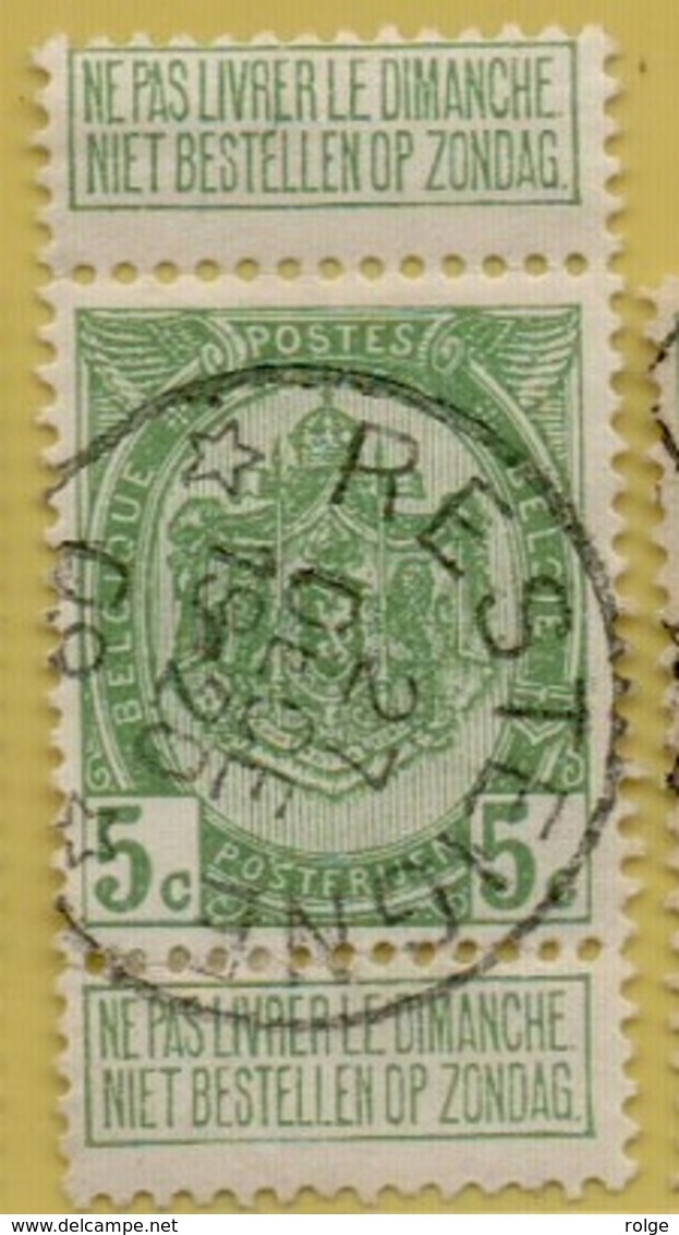 MW-3311   *  RESTEIGNE *  OCB 83    Sterstempel   COBA   + 15 - 1893-1907 Wappen