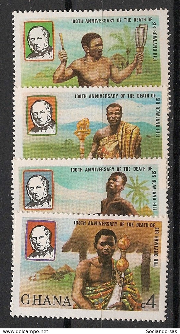 Ghana - 1980 - N°Yv. 657 à 660 - Sir Rowland Hill - Neuf Luxe ** / MNH / Postfrisch - Rowland Hill