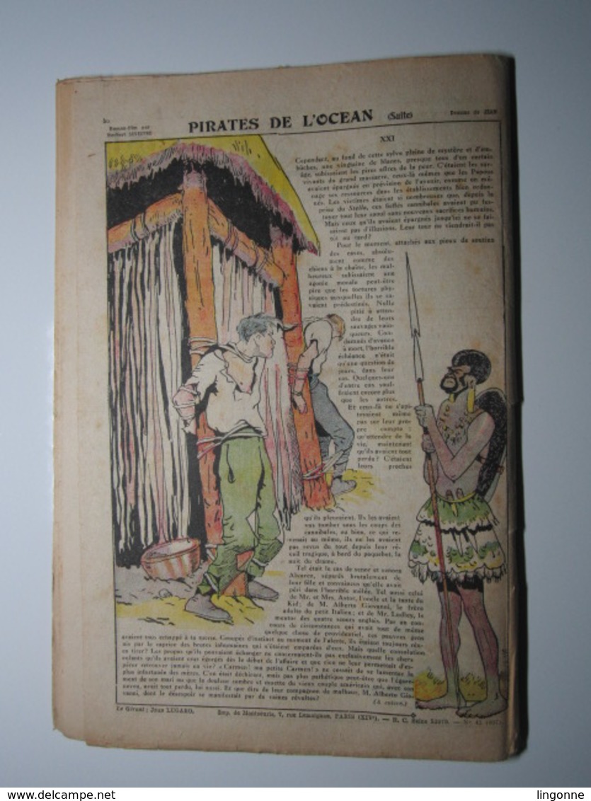 08 Octobre 1933 PIERROT JOURNAL DES GARÇONS 25Cts PAR LA RUSE - Pierrot