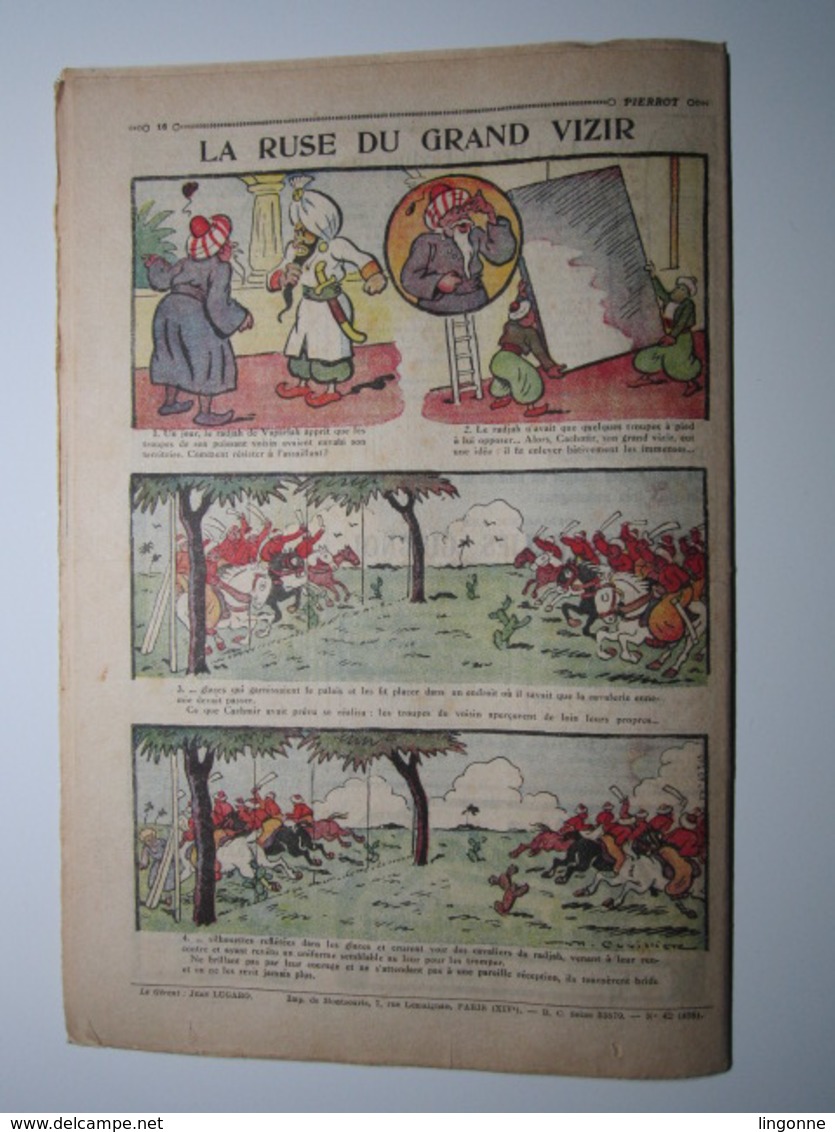 15 Octobre 1933 PIERROT JOURNAL DES GARÇONS 35Cts PIRATES DE L’OCÉAN - Pierrot