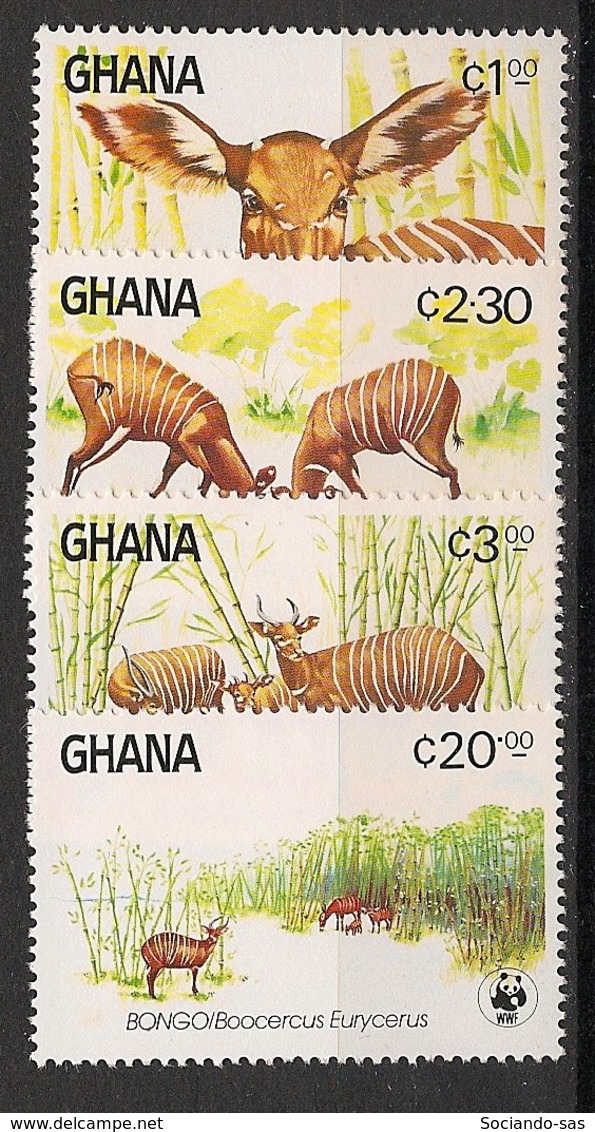 Ghana - 1984 - N°Yv. 850 à 853 - Bongo / WWF - Neuf Luxe ** / MNH / Postfrisch - Unused Stamps