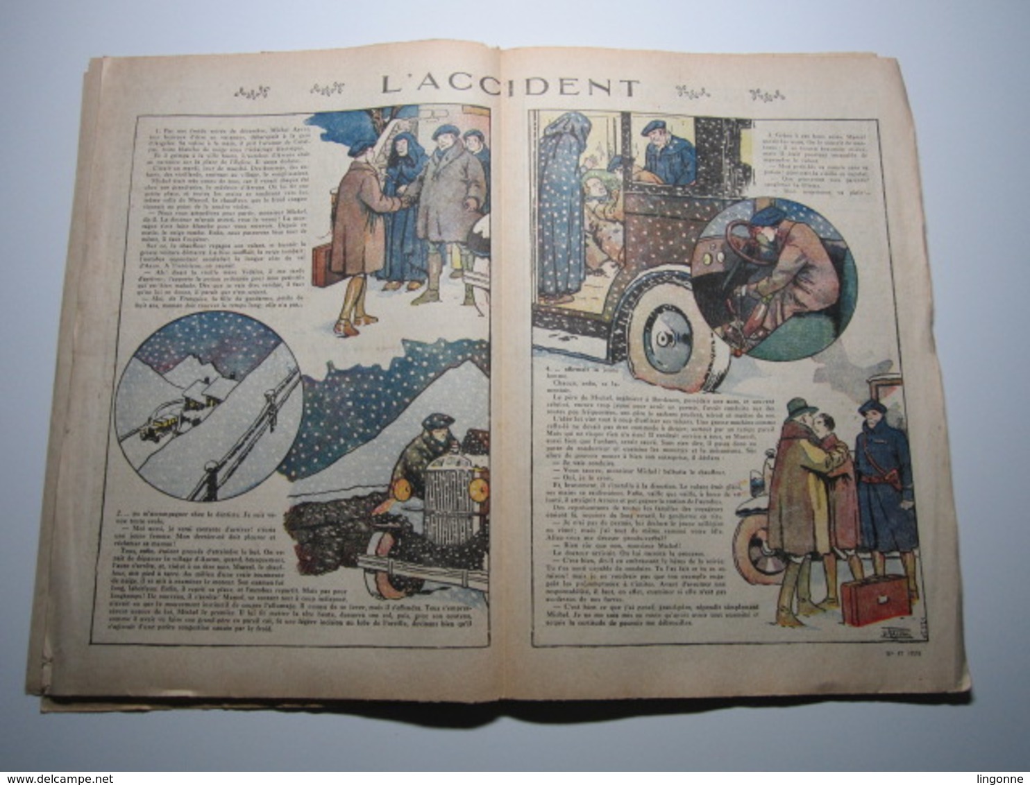 19 Novembre 1933 PIERROT JOURNAL DES GARÇONS 35Cts L'ACCIDENT - Pierrot