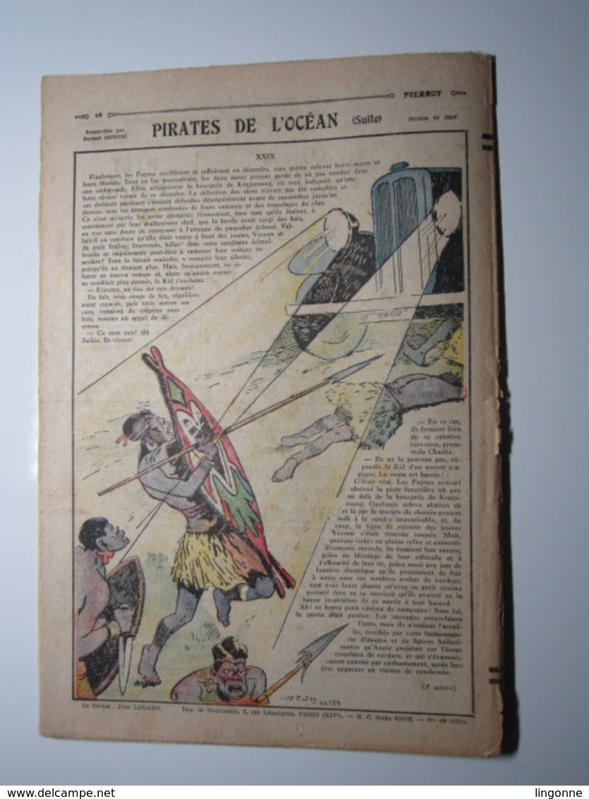 03 Décembre 1933 PIERROT JOURNAL DES GARÇONS 35Cts QUAND IL LE FAUT - Pierrot