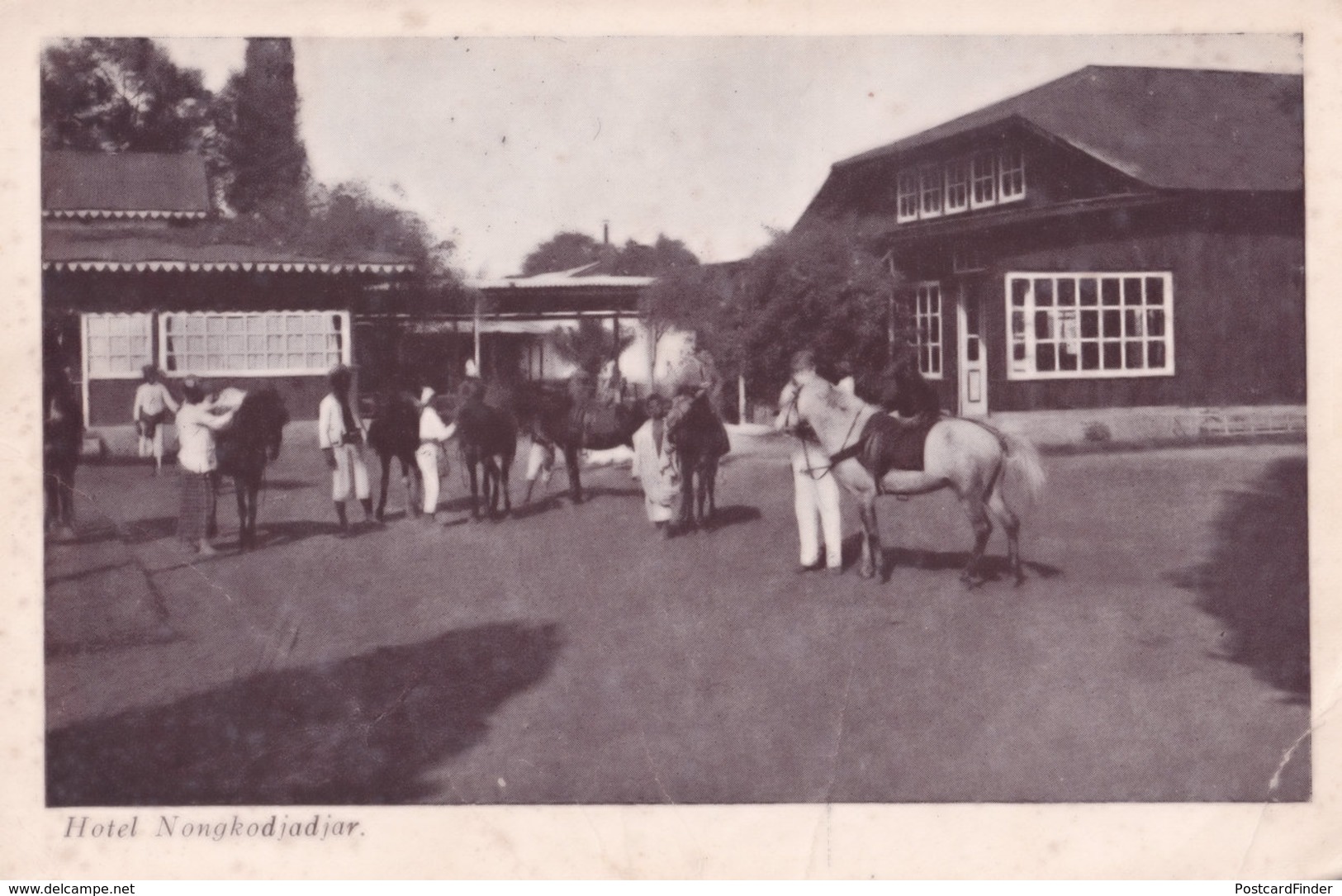 Jalan Nongkojajar Indonesia Hotel Antique Postcard - Indonesia