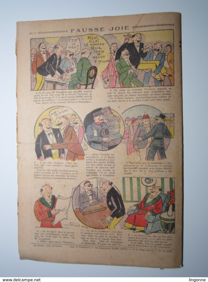 18 Mars 1934 PIERROT JOURNAL DES GARÇONS 25Cts - Pierrot